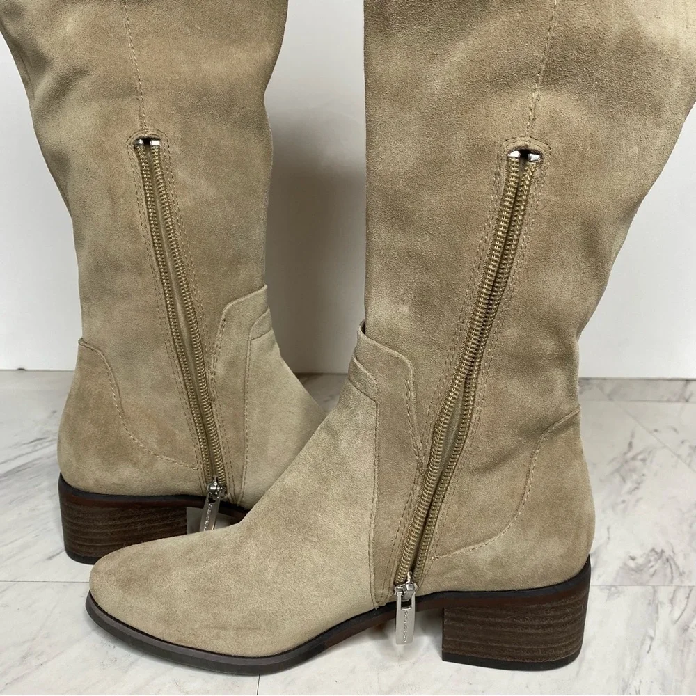New! Vince Camuto Tan Kreston Over The Knee Boot 5 1/2 M